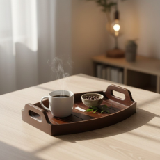 Wooden food tray 